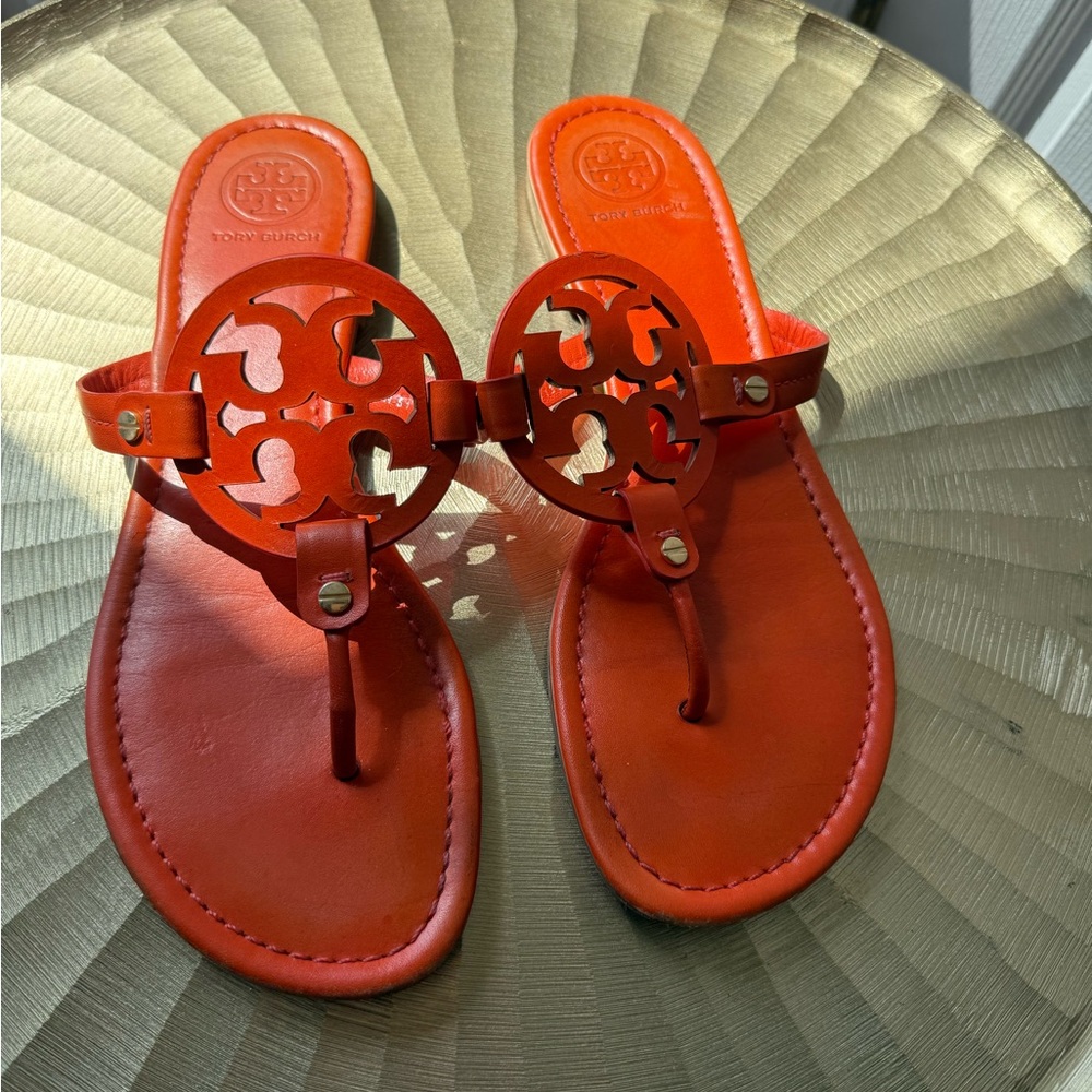 Tory Burch Vibrant Orange Sandals